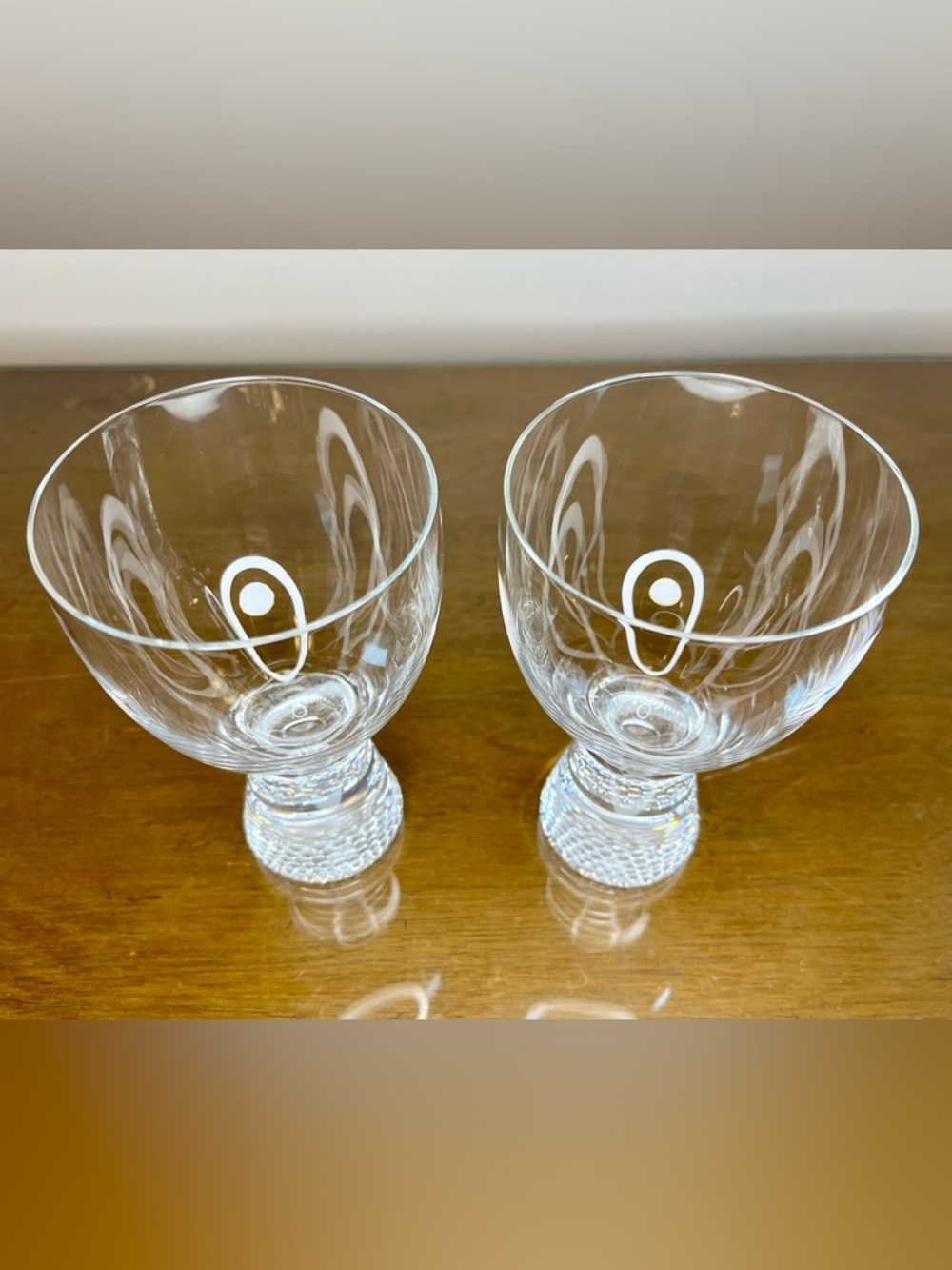 2 Kosta Boda Wine Glasses Glass Clear Limelight Göran Wärff 8.5 oz - Picture 4 of 16